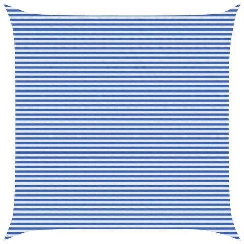 Telo Ombra Blu e Bianco 7 x 7 m HDPE - Foto 1