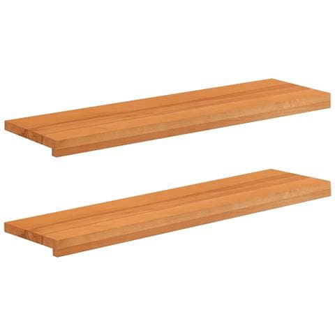 Tappeti per scale 2 pz 90 x 30 x 2 cm Marrone Chiaro - Foto 1