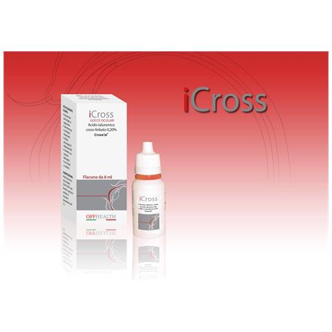Icross Gocce Oculari Soluzione Oftalmica Acido Ialuronico Cross-Linkato 0,2% 8 ml - Foto 1