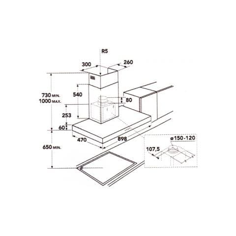 Cappa Aspirante X79263MD0 a Camino 90 cm Colore Inox Antimpronta - Foto 3