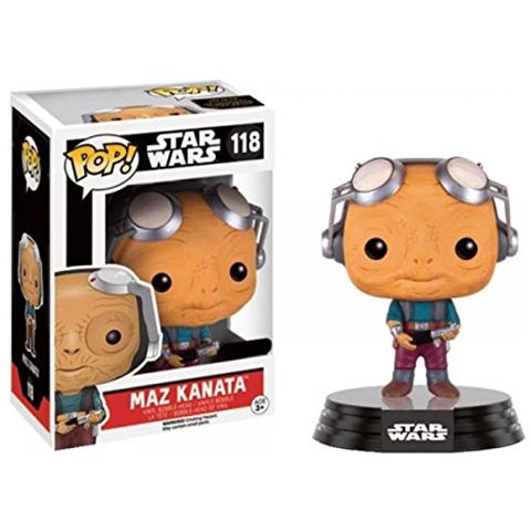 Figura Star Wars Episode Vii Pop Vinyl Bobble Head Figure Maz Kanata No Glasses Limited 9 Cm - Foto 1