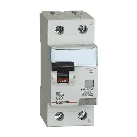 Ga8813a20 - Btdin45 - Interruttore Magnetotermico Differenziale A 1p+n 20a 4,5ka 30ma - Foto 2