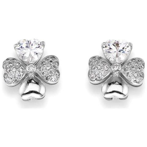 Orecchini In Argento 925 - Collezione Amore - Colore Rodio - Misura Unica - Foto 2