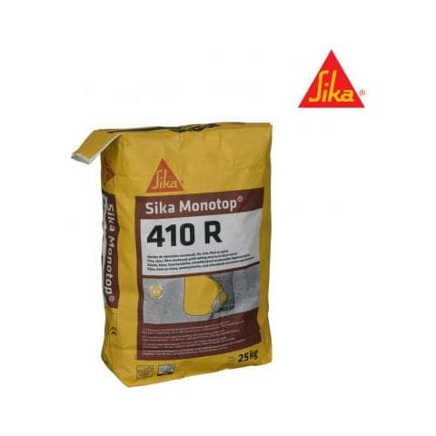 Monotop 410 R Malta Per Riparazione Rapida - Grigio Chiaro - 25 Kg - Foto 2