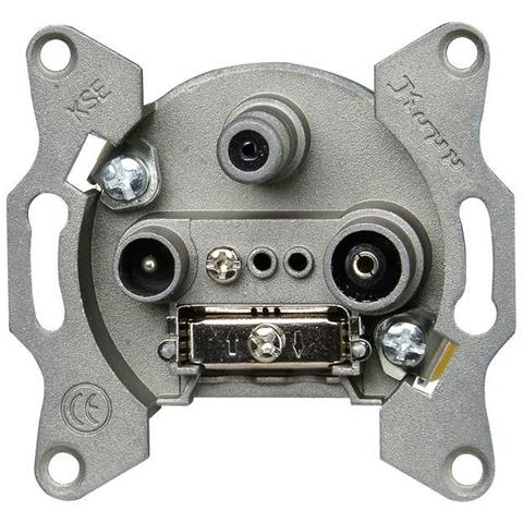 1 Pezzo Frutto Presa Tv-radio-sat Grigio - Foto 1