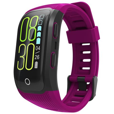 Activity Tracker Display 0.96" Bluetooth Gps Cardiofrequenza Viola - Foto 1
