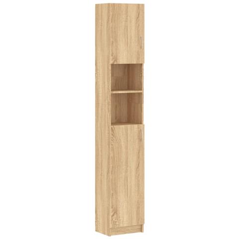 VIDAXL Armadio Da Bagno Rovere Sonoma 32x25 5x190 Cm In Truciolato VIDAXL Armadio Da Bagno Rovere Sonoma 32x25 5x190 Cm In Truciolato