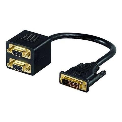 MMK ADAP 12+5 DVI-I > 2x SVGA DVI M 2x SVGA F Nero cavo di interfaccia e adattatore - Foto 1