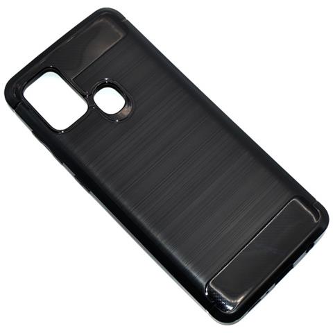 Maxy Custodia B-case Tpu Silicone Cover Case Per Samsung Galaxy A21s A217 Carbon Metal Black - Foto 2