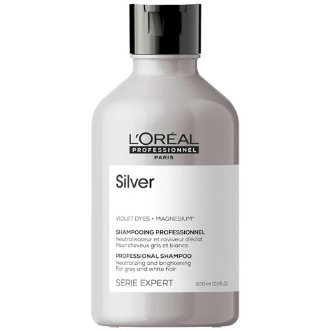 L'oreal Professionnel, Serie Expert Silver, Shampoo Per Capelli, Neutralizzante & Illuminante, 300 Ml - Foto 2