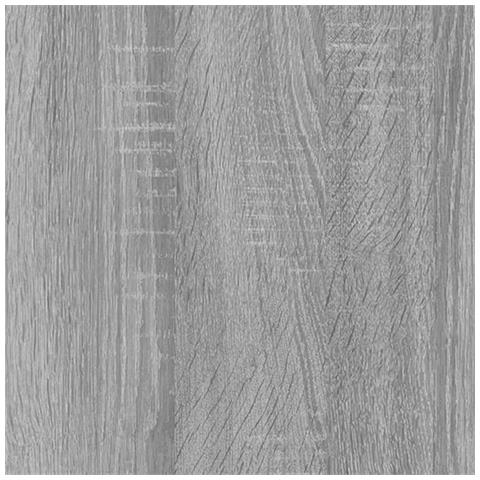 Scrivania Con Mobile Laterale Grigio Sonoma Legno Multistrato - Foto 2