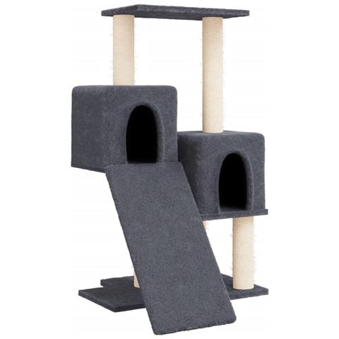Albero Per Gatti Con Tiragraffi In Sisal Grigio Scuro 82 Cm - Foto 1