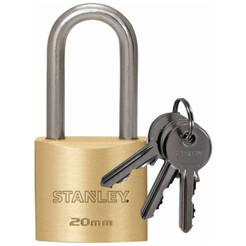 Lucchetto Con Chiave Stanley Ottone Arco (2 Cm) - Foto 1