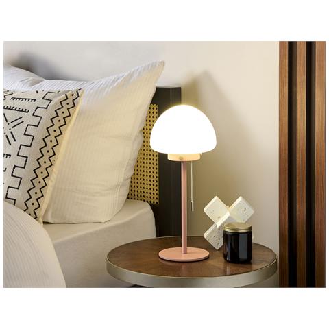Lampada Da Tavolo Moruga Metallo Rosa - Foto 1