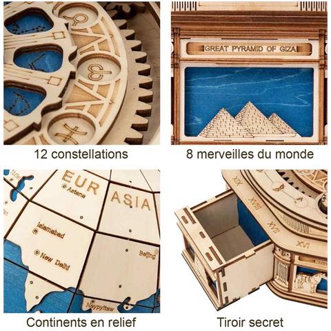 Puzzle 3d In Legno A Forma Di Globo - Foto 6