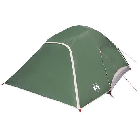 Tenda Da Campeggio A Cupola Per 4 Persone Verde Impermeabile - Foto 2