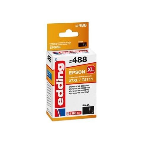 Edd-488 Cartuccia D'inchiostro 1 Pz Compatibile Nero - Foto 1