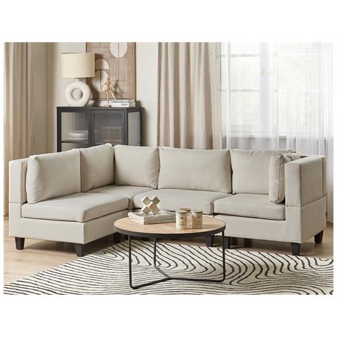 4 Posti Unstad Tessuto Beige Chiaro Lato Destro - Foto 1