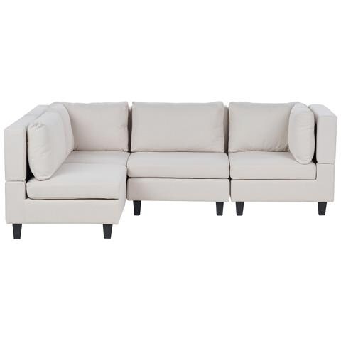 4 Posti Unstad Tessuto Beige Chiaro Lato Destro - Foto 2