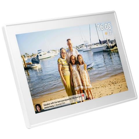 PFF-1515W cornice per foto digitali Bianco 39,6 cm (15.6") Touch screen Wi-Fi - Foto 13