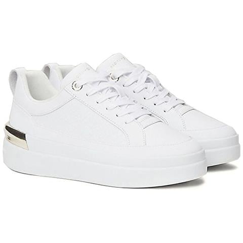 Lux Court Sneaker Sneakers Pelle Scarpe Donna Bianco Eu 40, Fw0fw07808 Ybs - Foto 1