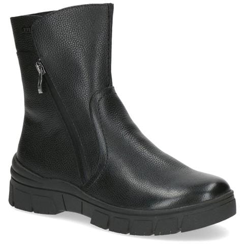 Black Casual Closed Booties Stivaletti Pelle Scarpe Donna Nero Eu 37, 9-26437-41-022 - Foto 1