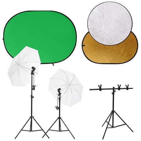 Kit Studio Fotografico con Luci Fondale e Riflettore - Foto 1