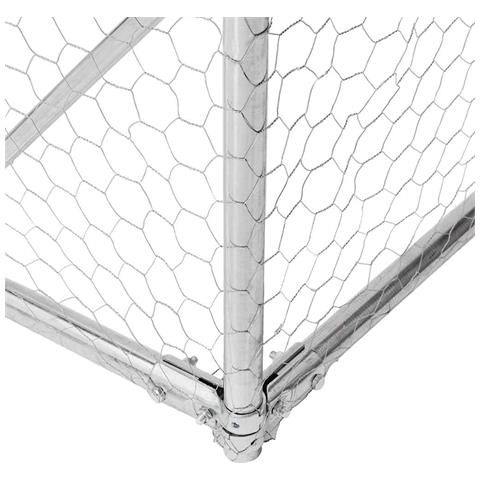 Recinto per Polli con Tetto 2,5x4x2,25 m in Acciaio Zincato - Foto 8