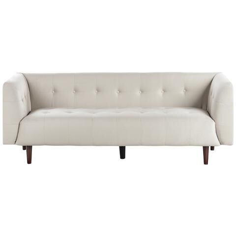 Divano 3 Posti Byske Tessuto Beige Chiaro - Foto 2