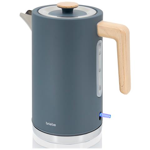 Briebe Kt1165gry Nordic Bollitore Elettrico 1,7l Cordless, Ebollizione Rapida Senza Bpa, Base 36 2200w Grigio - Foto 1