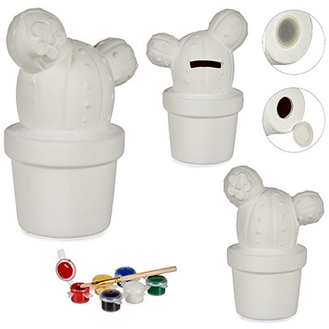 Salvadanaio Da Dipingere Design Cactus. - Foto 1