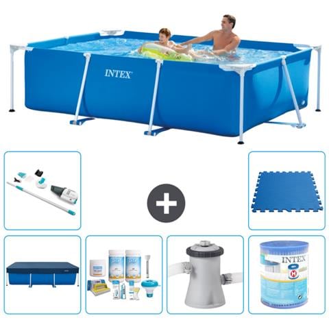 Piscina Fuori Terra - Rettangolo - 260x160x65 Cm - Blu - Include Accessori Coordinati A119 - Foto 1