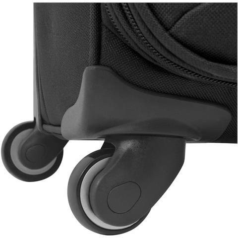 3 Pz Set Di Valigie Trolley Morbide Nere - Foto 8