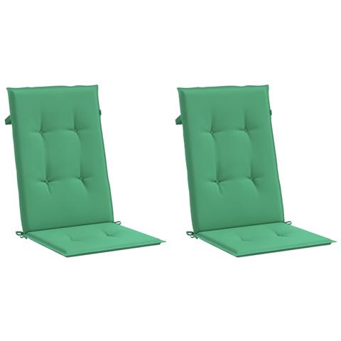 Lusso Casadino -  Cuscini Per Sedie 2 Pz Verdi 120x50x3 Cm In Tessuto - Foto 2