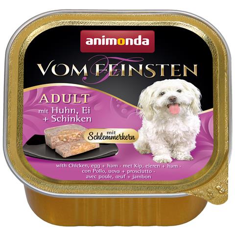 animonda Vom Feinsten Gourmet core with Chicken, egg + ham, Adulto, Egg, Pollo, Prosciutto, 150 g, Non contiene soia - Foto 1