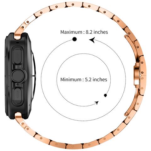 Cinturino In Acciaio Inossidabile Iron Man Per Samsung Galaxy Watch7 47mm Gold - Foto 2
