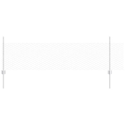 Recinzione Esagonale con 11 U Post Silver 0.5x25 m Acciaio - Foto 1