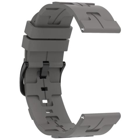 Cinturino In Silicone Universale Compatibile Con Samsung, Huawei E Garmin Grey 22 Mm - Foto 1