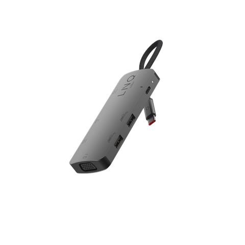 LQ48019 replicatore di porte e docking station per laptop Cablato USB 3.2 Gen 1 (3.1 Gen 1) Type-C Nero - Foto 1