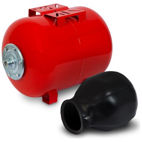 Vaso Di Espansione 50l, 6 Bar, Serbatoio A Pressione, Impianto Di Aumento Pressione, Serbatoio, Accumulo Acqua, Attacco 1"" Per Autoclave Domestica, Pompa Da Pozzo, Acciaio Verniciato, Booster, Orizzontale, Spessore Parete 0,9 Mm - Foto 2