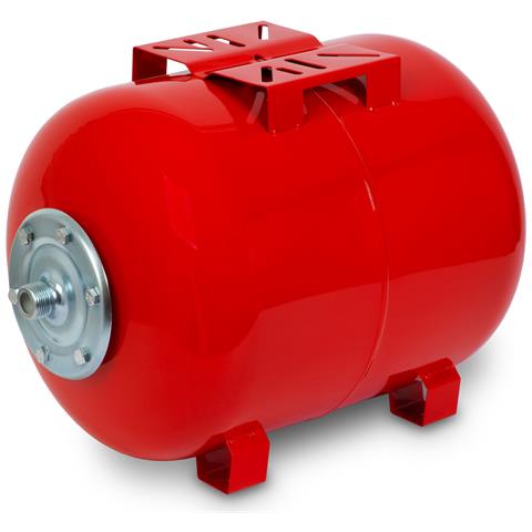 Vaso Di Espansione 50l, 6 Bar, Serbatoio A Pressione, Impianto Di Aumento Pressione, Serbatoio, Accumulo Acqua, Attacco 1"" Per Autoclave Domestica, Pompa Da Pozzo, Acciaio Verniciato, Booster, Orizzontale, Spessore Parete 0,9 Mm - Foto 1