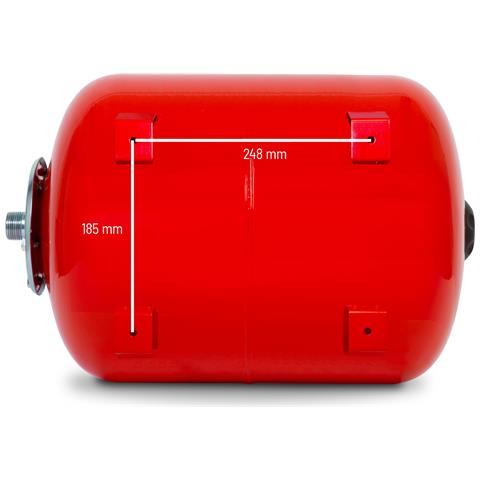 Vaso Di Espansione 50l, 6 Bar, Serbatoio A Pressione, Impianto Di Aumento Pressione, Serbatoio, Accumulo Acqua, Attacco 1"" Per Autoclave Domestica, Pompa Da Pozzo, Acciaio Verniciato, Booster, Orizzontale, Spessore Parete 0,9 Mm - Foto 7