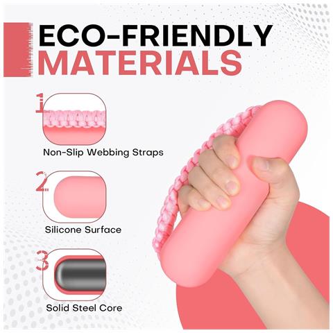 Set Di Manubri Da Donna 2 Pz. Da 0,5 Kg Pesi Morbidi Da Polso Per Fitness - Foto 2