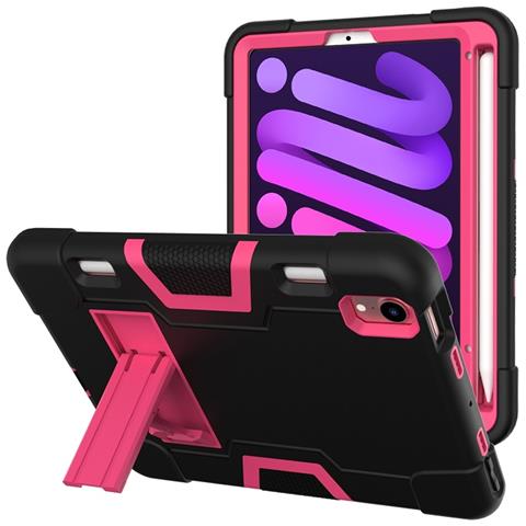 Custodia Per Ipad Mini 6 8.3"" Con Supporto E Alloggiamento Per Stilo Rosa - Foto 4
