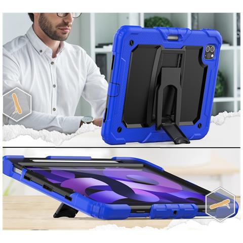 Custodia Per Ipad Air 5/4/pro 11"" Supporto E Alloggiamento Per Stilo Blu - Foto 2