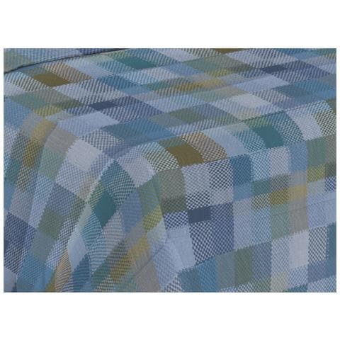 Trapunta Piumone Invernale Imbottita 300gr Microfibra Diadema Quadri 1 Piazza D20 Blu - Foto 2