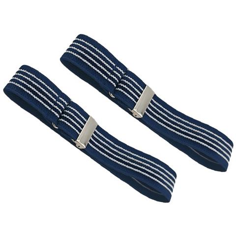 Fasce Elastiche Regolabili Per Maniche - Bracciali Per Uomo E Donna Blue - Foto 1