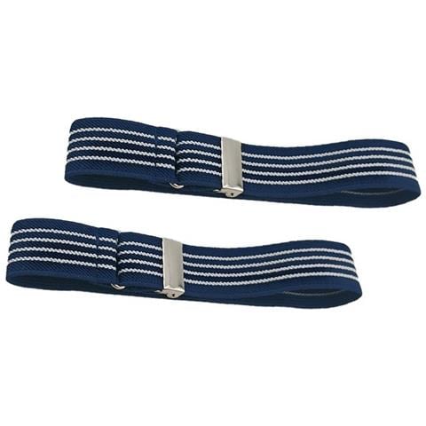 Fasce Elastiche Regolabili Per Maniche - Bracciali Per Uomo E Donna Blue - Foto 2