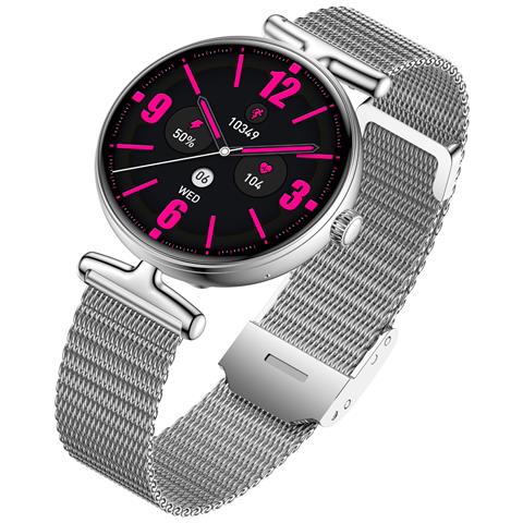Smartwatch Multifunzionale Argento Con Display Amoled, Chiamata Bluetooth E Monitoraggio Della Salute Silver - Foto 7