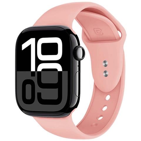 Bracciale Per Apple Watch 38 / 40 / 41 / 42mm In Silicone Liquido, Rosa - Foto 1